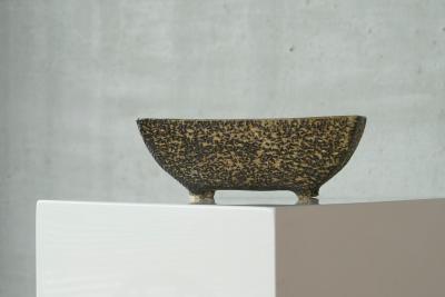 Mid Century Birch Bark Studio Pottery Planter 1950s