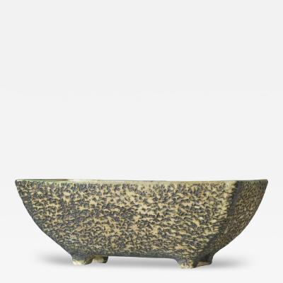 Mid Century Birch Bark Studio Pottery Planter 1950s