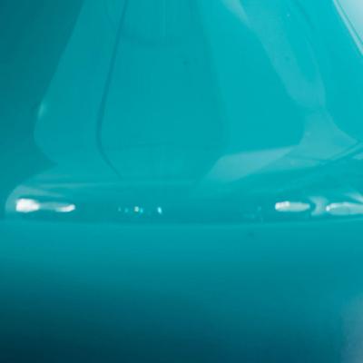 Mid Century Blue Glass Pitcher