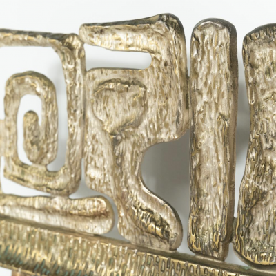 Mid Century Brass Bed by Luciano Frigerio 1970s