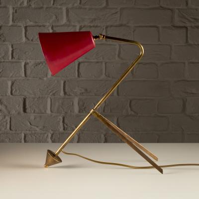 Mid Century Brass Desk Light Sweden 1950s