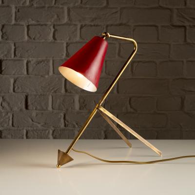Mid Century Brass Desk Light Sweden 1950s