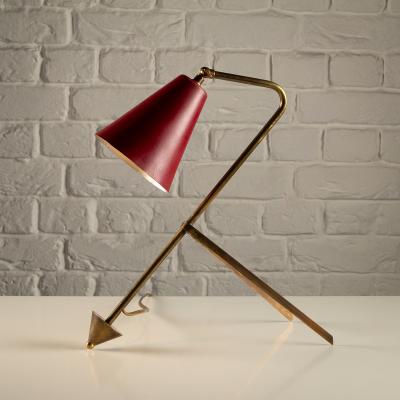 Mid Century Brass Desk Light Sweden 1950s