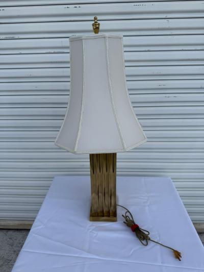 Mid Century Brass Table Lamp