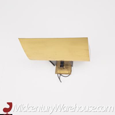 Mid Century Brass Wall Sconces Set of 3