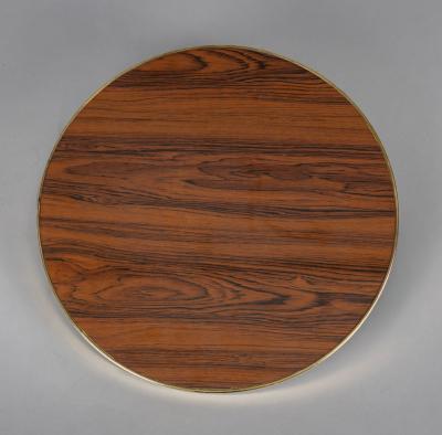 Mid Century Brass and Wood Tray