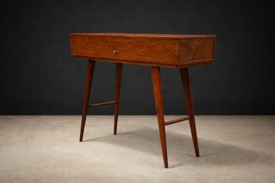 Mid Century Brazilian Modern Rosewood Lift Top Desk Brazil 1950s