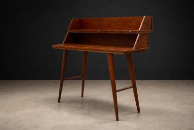 Mid Century Brazilian Modern Rosewood Lift Top Desk Brazil 1950s