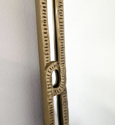 Mid Century Bronze Mirror by Angelo Brotto signed 1950s