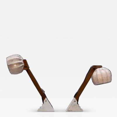 Mid Century Brutalist Table Lamps France 1960s