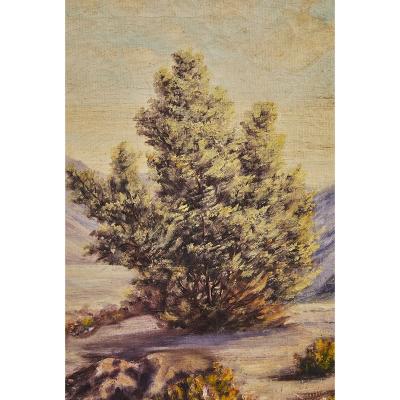 Mid Century California Desert Painting