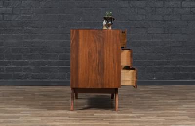 Mid Century Californian Modern Sculpted Walnut Chest