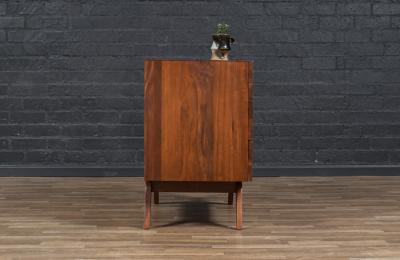 Mid Century Californian Modern Sculpted Walnut Chest