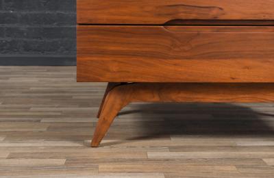 Mid Century Californian Modern Sculpted Walnut Chest