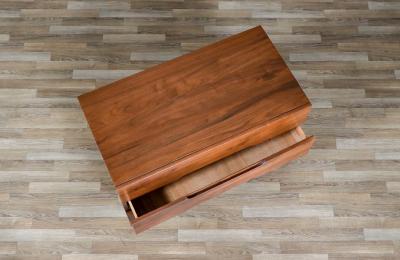 Mid Century Californian Modern Sculpted Walnut Chest