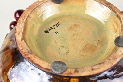 Mid Century Ceramic Bowl With Cherries by St Peter Ceramic AT ca 1960