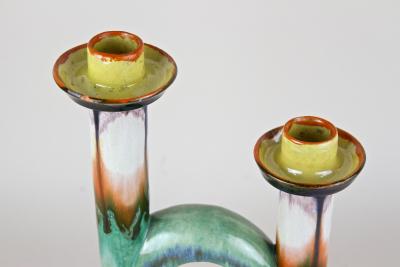 Mid Century Ceramic Candle Holder Marked Austria ca 1950