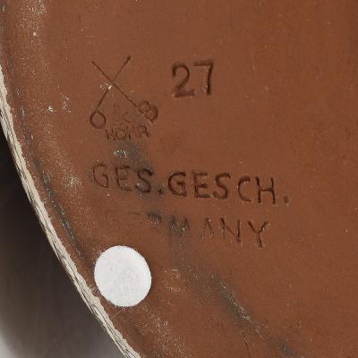 Mid Century Ceramic Earth Toned Vase W Scaled Textural Detailing signed Germany