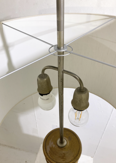 Mid Century Ceramic Table Lamp by Bitossi Italy 1960s