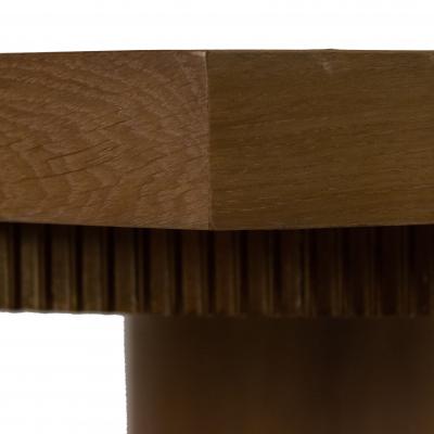 Mid Century Cerused Oak Octagonal Center Table