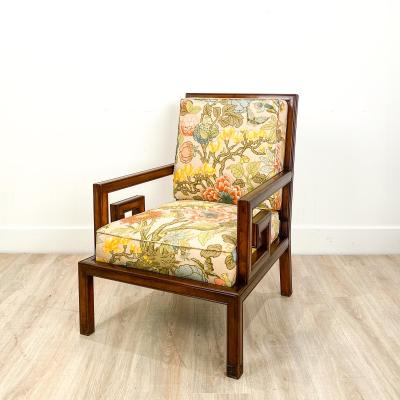 Mid Century Chinese Style Armchair America