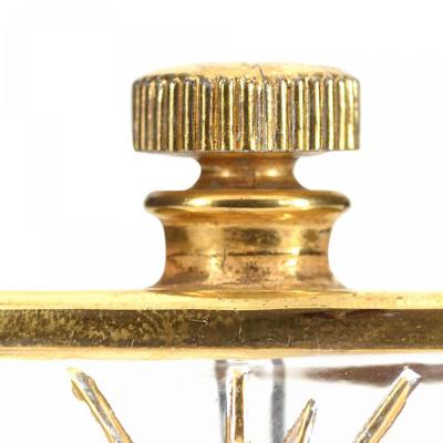 Mid Century Clock Design Perfume Bottle