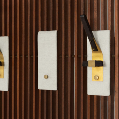 Mid Century Coat Rack with Integrated Mirror Italy 1970s