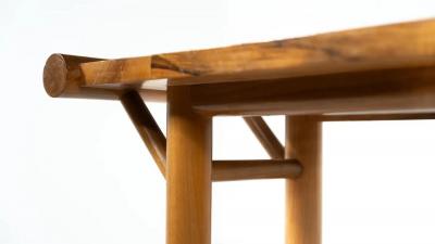 Mid Century Console Walnut Italy 1970s