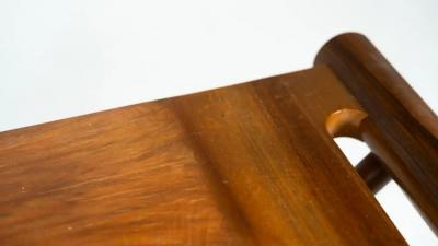 Mid Century Console Walnut Italy 1970s