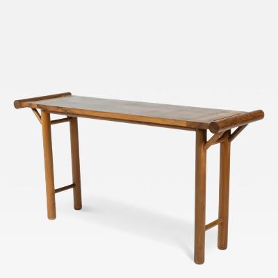 Mid Century Console Walnut Italy 1970s