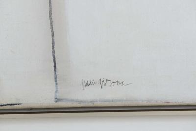 Mid Century Cuban Framed Abstract Oil Painting on Canvas