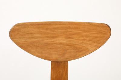 Mid Century Curved Beech Side Chair Frace c 1950 60