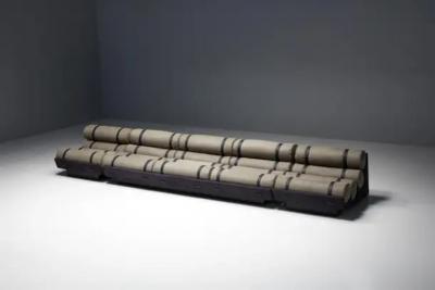 Mid Century Cylindrical Sofa Brazil 1970s