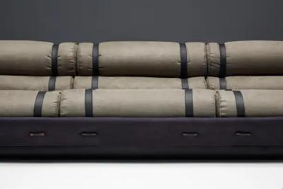 Mid Century Cylindrical Sofa Brazil 1970s