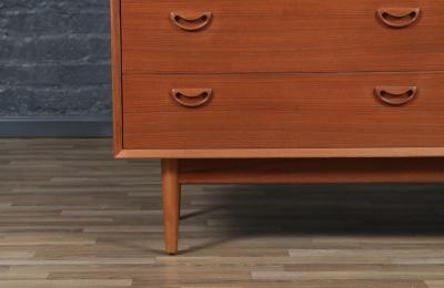 Mid Century Danish Modern Teak 8 Drawer Dresser