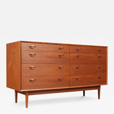Mid Century Danish Modern Teak 8 Drawer Dresser
