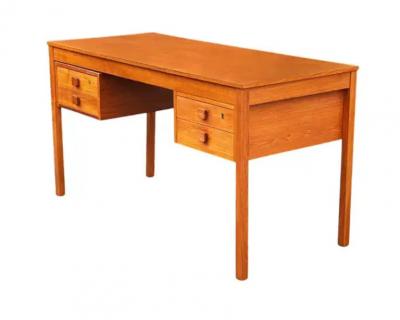 Mid Century Danish Modern Teak Executive Desk or Writing Table