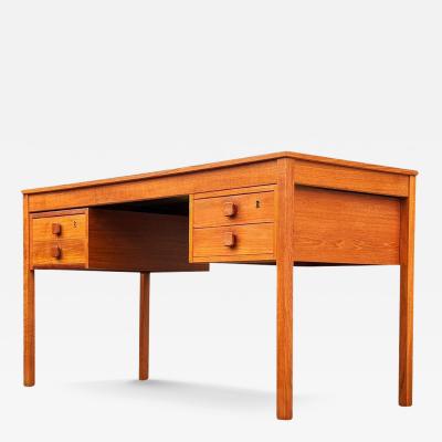 Mid Century Danish Modern Teak Executive Desk or Writing Table