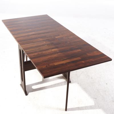 Mid Century Danish Rosewood Gate Leg Dining Table