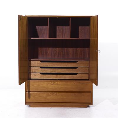 Mid Century Danish Teak Plinth Base Armoire