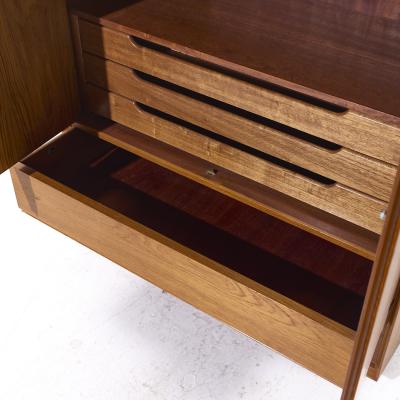 Mid Century Danish Teak Plinth Base Armoire