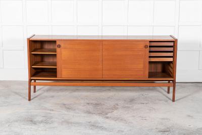 Mid Century Danish Teak Tambour Sideboard