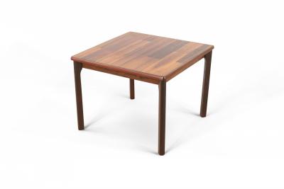Mid Century Danish Walnut Square End Table