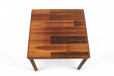 Mid Century Danish Walnut Square End Table
