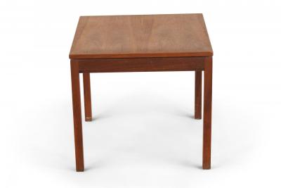 Mid Century Danish Walnut Square End Table