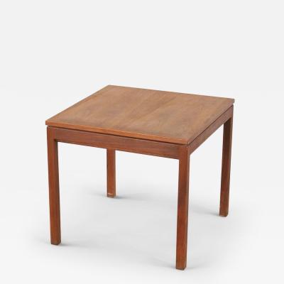 Mid Century Danish Walnut Square End Table