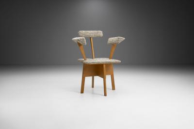 Mid Century Dutch Plywood Chair The Netherlands 1940s