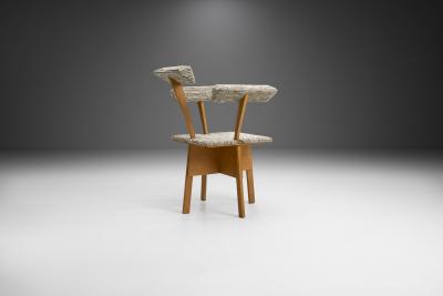 Mid Century Dutch Plywood Chair The Netherlands 1940s