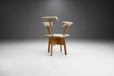 Mid Century Dutch Plywood Chair The Netherlands 1940s