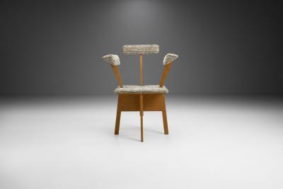 Mid Century Dutch Plywood Chair The Netherlands 1940s